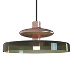 Tread Wide Pendant - Matte Copper / Old Green