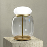 Faro Table Lamp - Painted Brass / Crystal