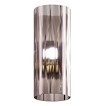 Armonia Rhombus Wall Sconce - Matte Gold / Smoky