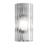 Armonia Vertical Striped Wall Sconce - Matte Gold / Crystal