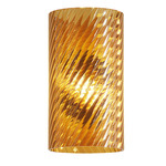 Armonia Striped Wall Sconce - Matte Gold / Dark Amber