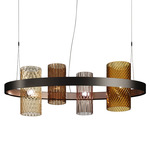 Armonia Oval Pendant - Black / Copper / MC1