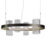Armonia Oval Pendant - Black / Gold / MC3
