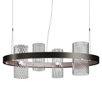 Armonia Oval Pendant - Black / Copper / MC3