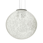Rina Pendant - Matte Steel / White