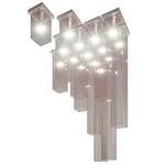 Tubes Multi Light Ceiling Light - Matte Nickel / Smoky