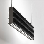 Zig Zag Acoustic Pendant - Gray