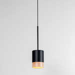 Third Pendant - Matte Black Lacquer / Ash Wood