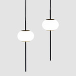 Astros Multi-Light Pendant - Matte Black / Opal