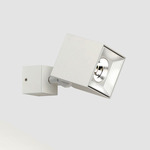 Dau Square LED Adjustable Spot Wall / Ceiling Light - Matte White
