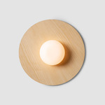 Knock Wall / Ceiling Light - Ash Wood / Opal