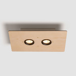 Equal Rectangular Ceiling Light - Ash Wood