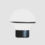 Geyser Table Lamp - Matte Black / Satin Opal