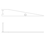 Knife Edge DIY Flat End Caps - White