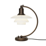 PH 2/2 Luna Table Lamp - Aged Brass / Opal