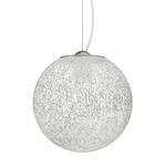 Rina Pendant - Matte Steel / White