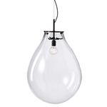 Tim Pendant - Overstock - Black / Clear