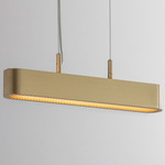 Colt Single Linear Pendant - Overstock - Brass