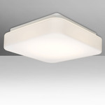 Primo Flush Mount Ceiling Light - Overstock - White / Opal Matte