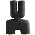 Cobra Double Vase - Black