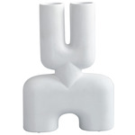 Cobra Double Vase - Bone