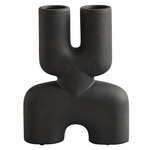 Cobra Double Vase - Coffee
