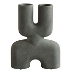 Cobra Double Vase - Dark Gray