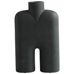 Cobra Double Tall Vase - Black