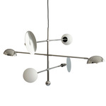 Sahn Chandelier - Chrome / Opal