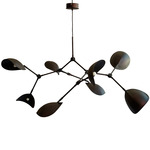 Stingray Chandelier - Burned Black