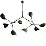 Stingray Grande Chandelier - Burned Black