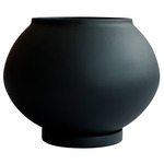 Sunao Round Plant Pot - Black