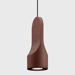Parga Ceramic Pendant - Black / Burgundy