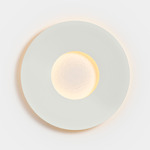 Umbra Round Wall Sconce - White / Warm White