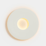 Umbra Round Wall Sconce - White / Warm White