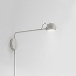 Ixa Plug-In Wall Sconce - White / Grey