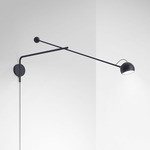 Ixa Arm Plug-In Wall Sconce - Anthracite