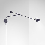 Ixa Arm Plug-In Wall Sconce - Blue