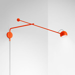 Ixa Arm Plug-In Wall Sconce - Red