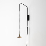 Unterlinden Plug-In Wall Sconce - Black / Bronze