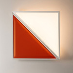 Flexia Wall / Ceiling Light - White / Orange