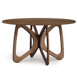 Butterfly Round Dining Table - Natural Walnut