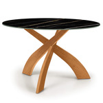 Entwine Stone Top Dining Table - Natural Cherry / Sahara Noir