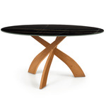 Entwine Stone Top Dining Table - Natural Cherry / Sahara Noir