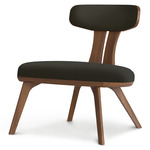 Estelle Lounge Chair - Natural Walnut / Onyx