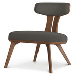 Estelle Lounge Chair - Natural Walnut / Steel