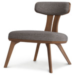 Estelle Lounge Chair - Natural Walnut / Slate