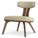 Estelle Lounge Chair - Natural Walnut / Hemp