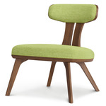 Estelle Lounge Chair - Natural Walnut / Spring