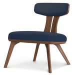 Estelle Lounge Chair - Natural Walnut / Nile